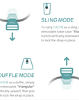 Cache Hybrid Tech Sling and Duffle