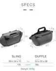 Cache Hybrid Tech Sling and Duffle