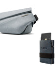 Radiant Urban Sling R1 迷霧藍+ Slide II Mini Wallet