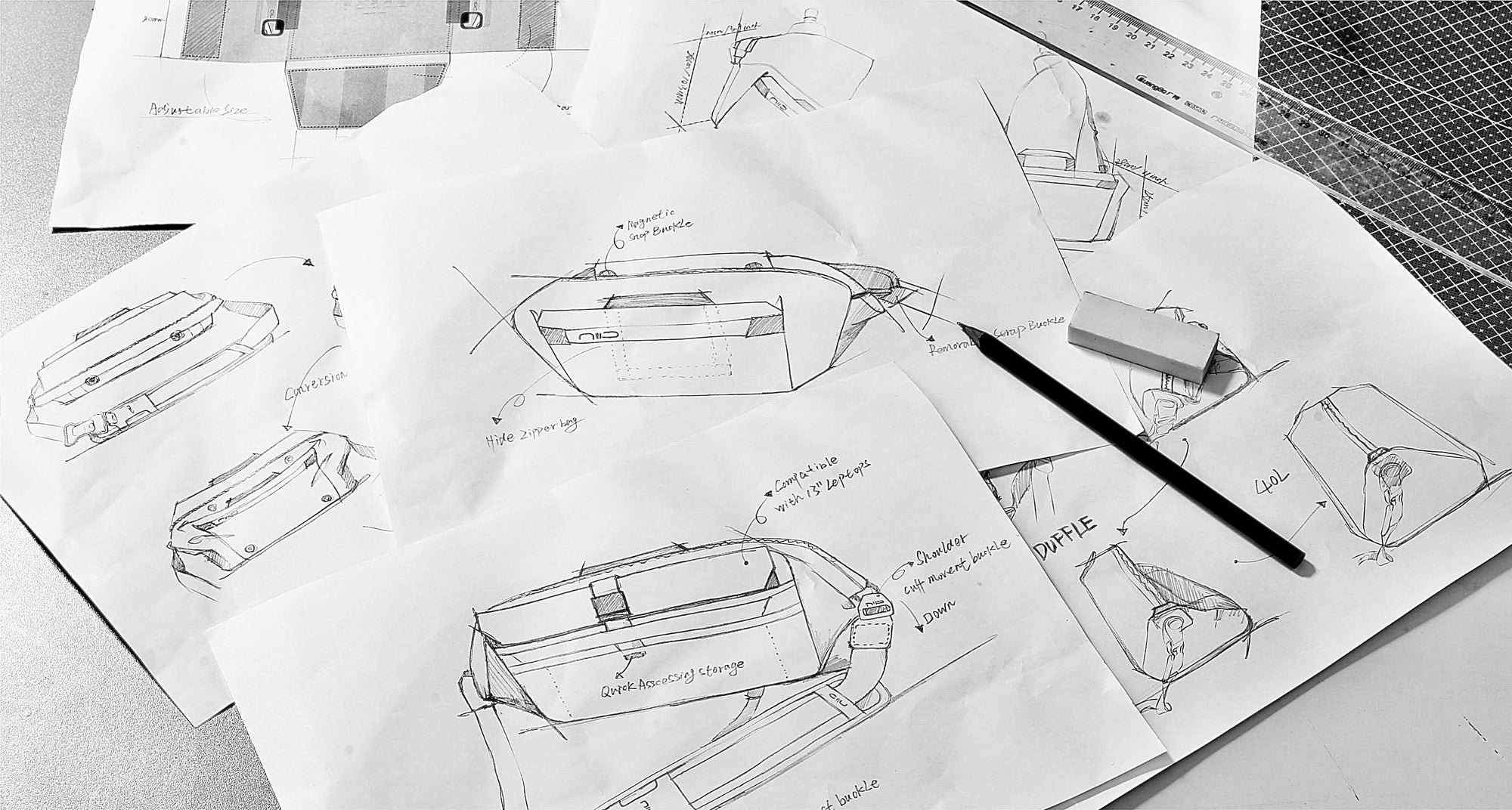 Cache Hybrid Tech Sling and Duffle