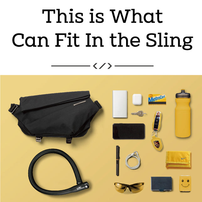 Radiant Urban Sling R1 時尚隨身袋 - 珍珠黑