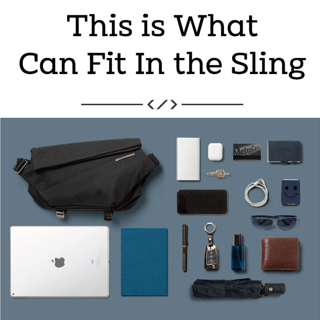 Radiant Urban Sling R1 時尚隨身袋 - 珍珠黑