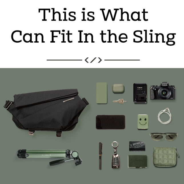Radiant Urban Sling R1 時尚隨身袋 - 珍珠黑