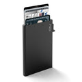 SLIDE Mini Card Protector Semi-Automatic RFID-Blocking Card Holder - Black