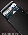SLIDE Mini Card Protector 半自動防盜卡片盒 - 銀