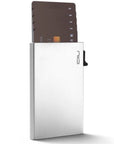 SLIDE Mini Card Protector 半自動防盜卡片盒 - 銀